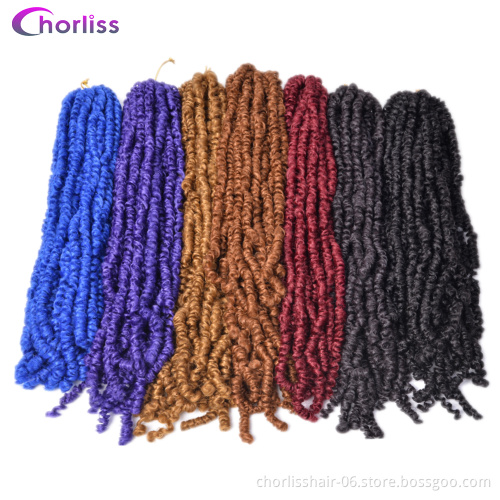 Wholesale Pre-twisted Passion Twist Dreadlocks Natural Synthetic Hair Extensions Afro Water Wave Crochet Braiding Hair For Women